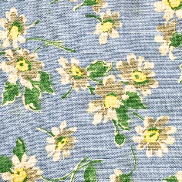 SWATCH Blue Background with Yellow Daisies