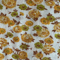 SWATCH  Yellow Roses and Mums Floral