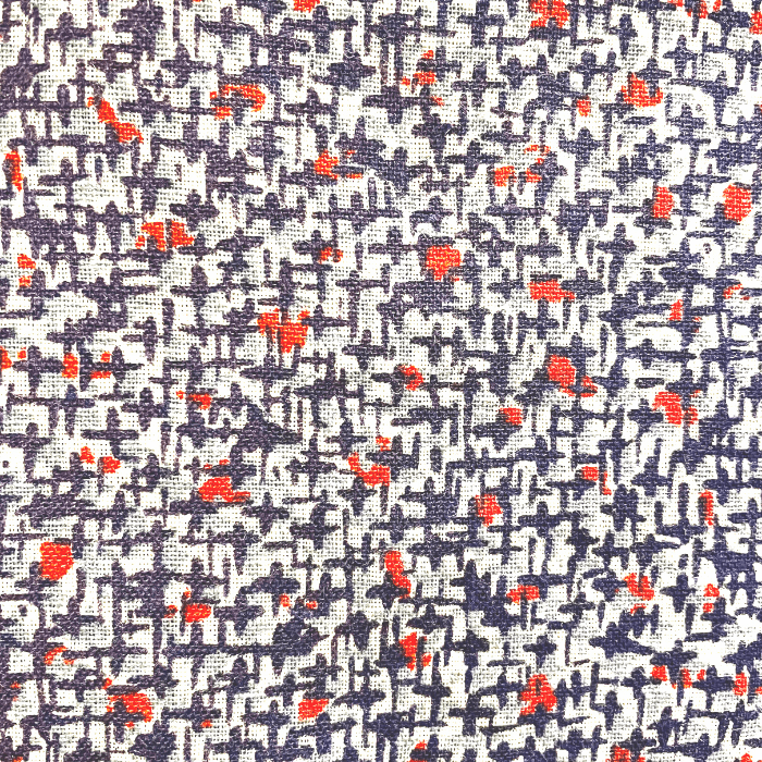 SWATCH Navy Blue Crosses and Red Dots