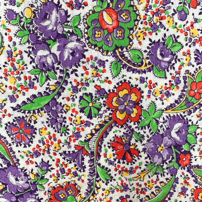 SWATCH Purple and Red Paisley