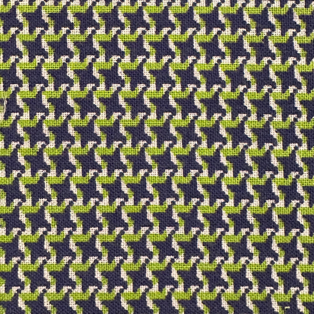 SWATCH Navy and Green Herringbone