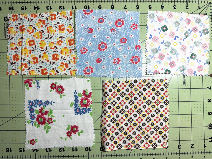 5" Vintage Quilting Fabric  ITEM #7