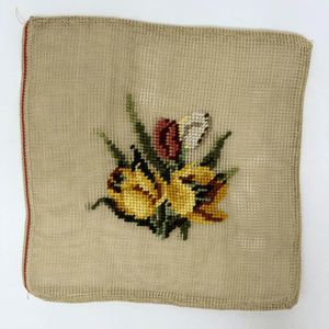 Tulips Pre-worked Vintage Needlepoint Canvas #010