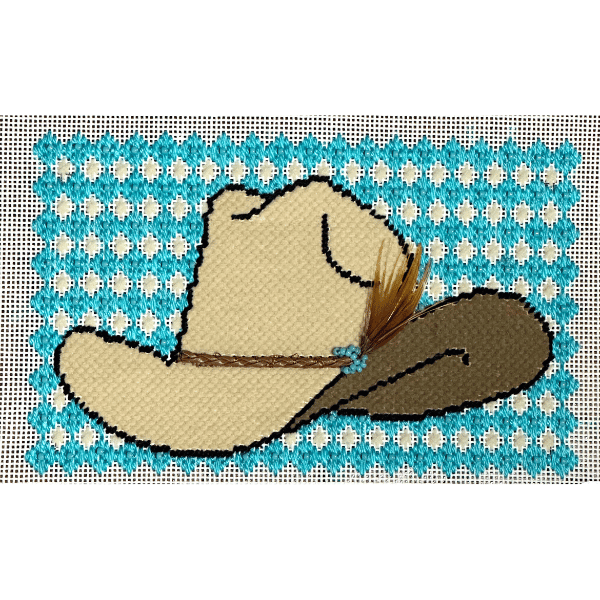 Cowboy Hat Needlepoint Canvas