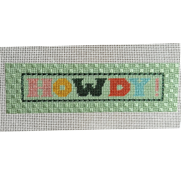 Howdy! Needlepoint Canvas