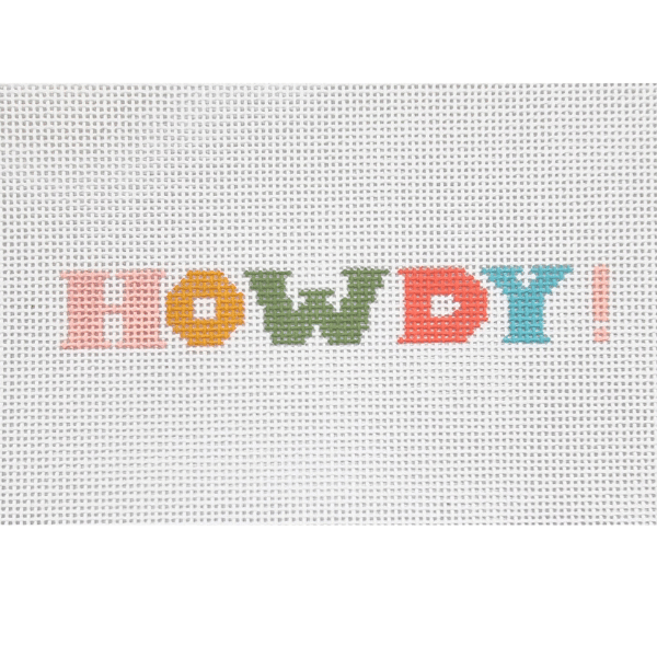 Howdy! Needlepoint Canvas