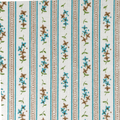 Chocolate and Turquoise Ticking