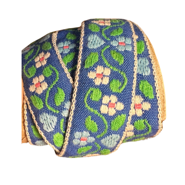 Pale Blue Hearts Vintage Ribbon