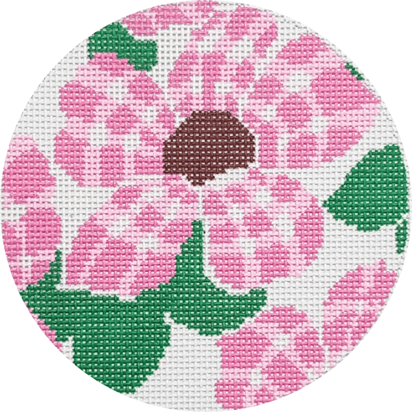 Pink Gingham Flower