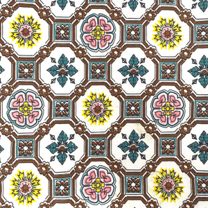 Pink and Blue Dutch Tiles