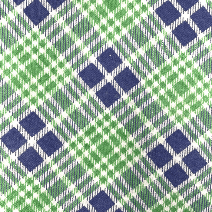 SWATCH Navy and Green Plaid